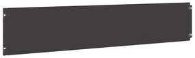 Orlas de relvado 30 pcs preto 20x103 cm aço laminado a frio