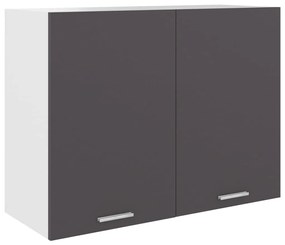 801278 vidaXL Armário de parede 80x31x60 cm derivados de madeira cinzento