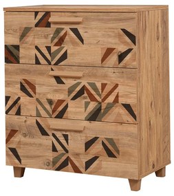 Cômoda Leva Gravis – Pinho Atlântico – 80x95x43 cm