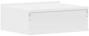 Mesa de cabeceira suspensa 40x30x15 cm derivados madeira branco