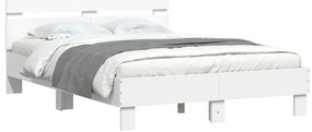 Estrutura cama c/ cabeceira 120x200 cm derivados madeira branco