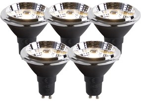 Conjunto de 5 lâmpadas LED GU10 dim to warm AR70 6W 2000K-3000K