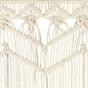 Cortina em macramé 140x240 cm algodão