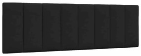 Cama com colchão 160x200 cm tecido preto