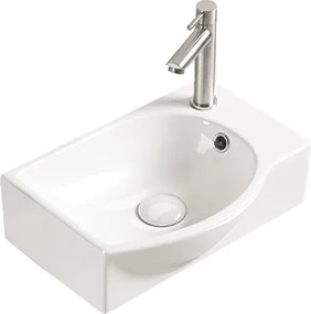 Mexen Mista lavatório de bancada esquerdo 40 x 28 cm, branco - 22174000L