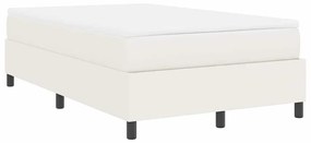 Cama Box com Colchão Creme - 120 x 200 cm, Tecido de Veludo Cotelê