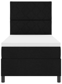 Cama Box com Colchão Preto 90x200 cm Tecido