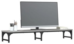 Suporte monitor 105x23x15,5cm derivados madeira cinzento sonoma
