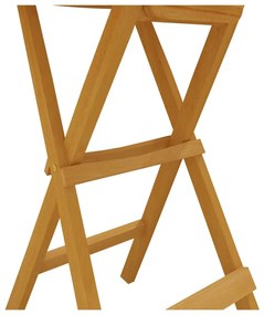 3 pcs conjunto de bar dobrável madeira de teca maciça