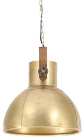 Candeeiro suspenso industrial redondo 25 W 40 cm E27 bronze