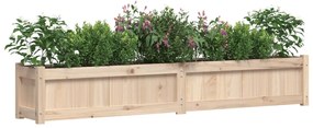 Vaso/floreira de jardim 180x31x31 cm madeira de pinho maciça