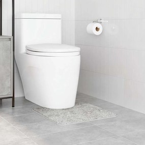Tapete de Banho U-Shape Cinza 50x50 cm Polipropileno Antiderrapante