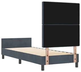 Cama vidaXL Cinza Escuro 80x200 cm Veludo