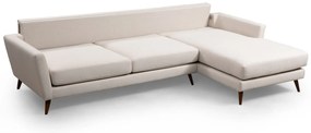 Sofá-Cama de Canto Mayorka - Bege Castanho - 303 x 168 x 93 cm