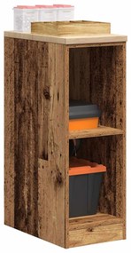 Armário de arrumação de garagem madeira velha 30x51x85 cm