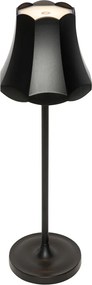 Candeeiro de mesa retro preto recarregável IP44 - Granny