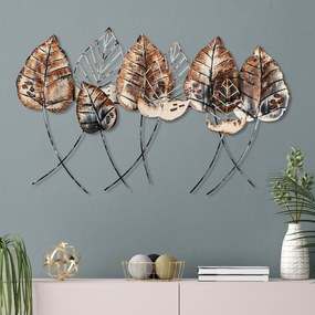 Acessório Decorativo de Parede Casting Leaf – Multicolor – 67 x 112 cm