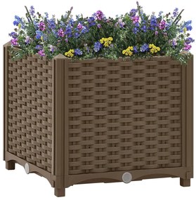 vidaXL Canteiro elevado 40x40x38 cm polipropileno