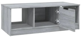 Mesa de centro 102x50x36cm derivados de madeira cinzento sonoma