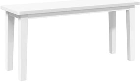 Banco 90 cm madeira seringueira maciça branco