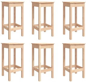 7 pcs conjunto de bar para jardim pinho maciço