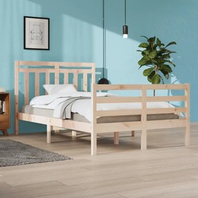 vidaXL Estrutura de cama 120x200 cm madeira maciça