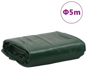 Lona Ø 5 m 650 g/m² verde