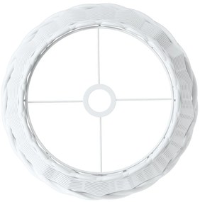 Abajur de teto Ø38x23 cm vime branco