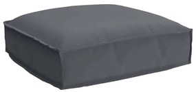 vidaXL Almofada de palete para assento Antracite 50 x 50 x 12 cm