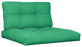Almofadões para móveis de paletes 2 pcs tecido verde