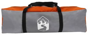 Lona de campismo 460x305x210 cm impermeável laranja