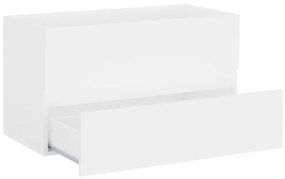 Armário de lavatório derivados de madeira branco