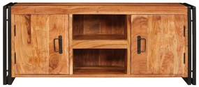 Gabinete para TV Castanho Madeira de acácia maciça
