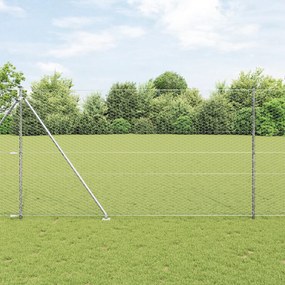 Cerca Hexagonal vidaXL 1,5x100 m Aço Galvanizado