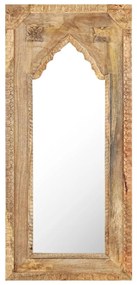 vidaXL Espelho 50x3x110 cm madeira de mangueira maciça