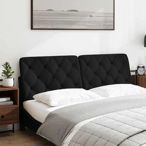 Almofadão de cabeceira 160 cm tecido preto