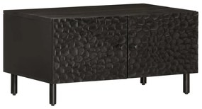 Mesa de centro 80x50x40 cm madeira de mangueira maciça preto