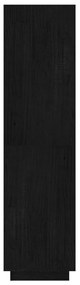 Estante/divisória 60x35x135 cm madeira de pinho maciça preto