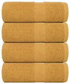 Toalhas de mãos 4 pcs 30x30 cm 360 g/m2 100% algodão ouro