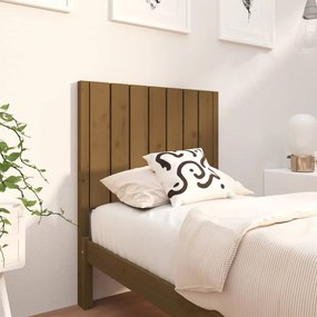818848 vidaXL Cabeceira de cama 80,5x4x100 cm pinho maciço castanho mel