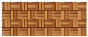 10 pcs ladrilhos em acácia 30x30 cm