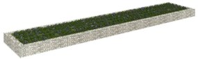 Canteiro elevado/cesto gabião 500x100x20 cm aço galvanizado