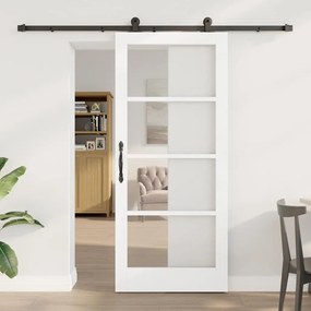 Porta Deslizante com Conjunto de Hardware 'ORKDAL'Branca 86x198.5 cm