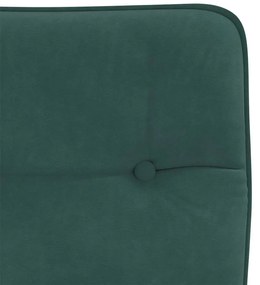 Cadeiras de jantar 4 pcs veludo verde-escuro