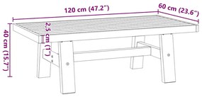 Mesa de centro NOAIN pernas em forma de A 120x60x40 cm