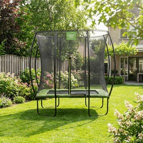 Trampolim retangular Silhouette 153 x 214 cm - verde