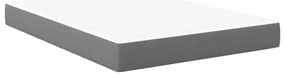 Colchão de Molas Pocket vidaXL Cinza Claro Médio 140x190x20 cm Tecido