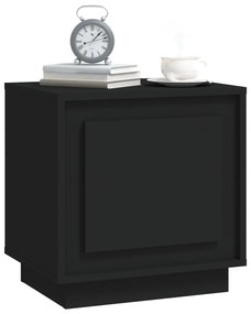 Mesa de cabeceira 44x35x45 cm derivados de madeira preto