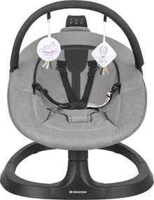 Cadeira Balanço elétrica para bebés Zazu Cinza