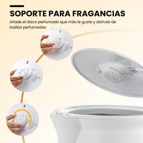 Aquecedor de toalhas 35,5 x 33 x 47 cm em forma de cubo Capacidade 20 L com suporte para fragrâncias Aquecedor portátil para spa com desligamento auto